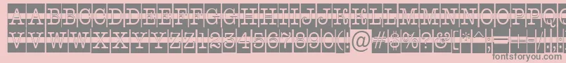Шрифт AOldtypercmdcwstr – серые шрифты на розовом фоне