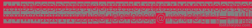 AOldtypercmdcwstr Font – Gray Fonts on Red Background