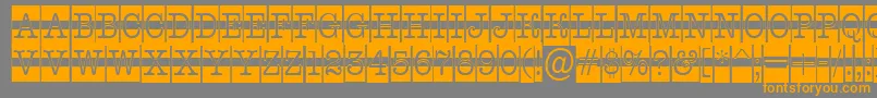 fuente AOldtypercmdcwstr – Fuentes Naranjas Sobre Fondo Gris