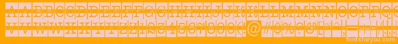 AOldtypercmdcwstr Font – Pink Fonts on Orange Background