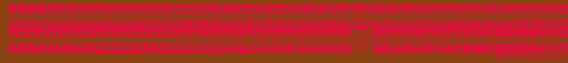 AOldtypercmdcwstr Font – Red Fonts on Brown Background