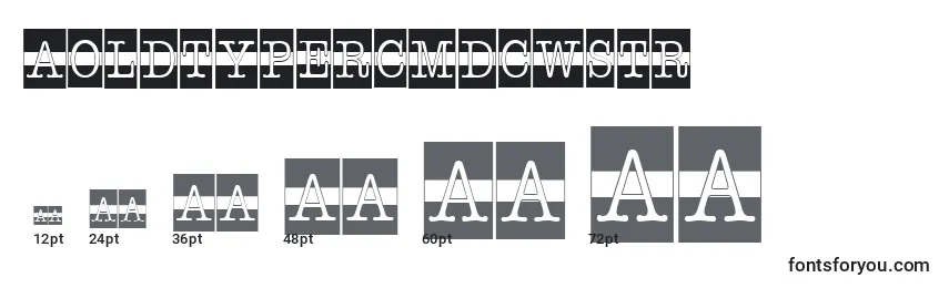 AOldtypercmdcwstr Font Sizes