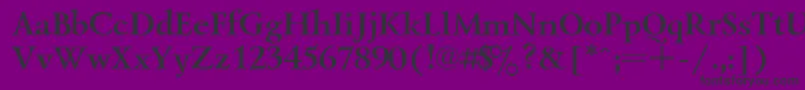 Lazursk7-Schriftart – Schwarze Schriften auf violettem Hintergrund