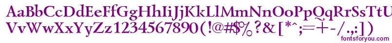 Lazursk7 Font – Purple Fonts on White Background