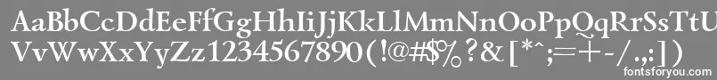 Lazursk7 Font – White Fonts on Gray Background