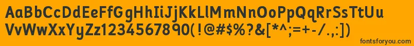 FolderrgBold Font – Black Fonts on Orange Background