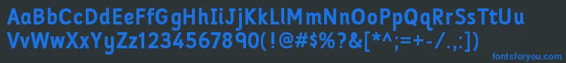 FolderrgBold Font – Blue Fonts on Black Background