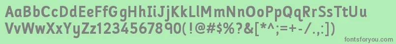 FolderrgBold Font – Gray Fonts on Green Background