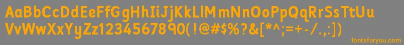 FolderrgBold Font – Orange Fonts on Gray Background