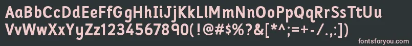 FolderrgBold Font – Pink Fonts on Black Background