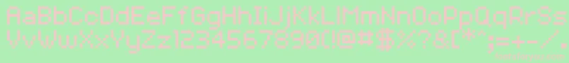 Volter28goldfish29 Font – Pink Fonts on Green Background