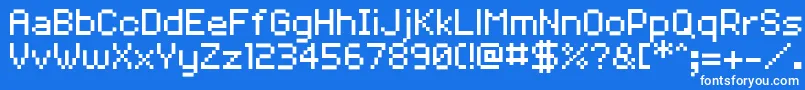 Volter28goldfish29フォントについての詳細 フォントVolter28goldfish29 – 青い背景に白い文字
