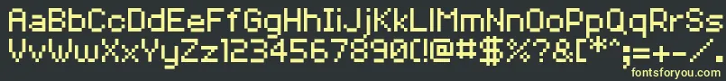 More about Volter28goldfish29 Font Volter28goldfish29 Font – Yellow Fonts on Black Background