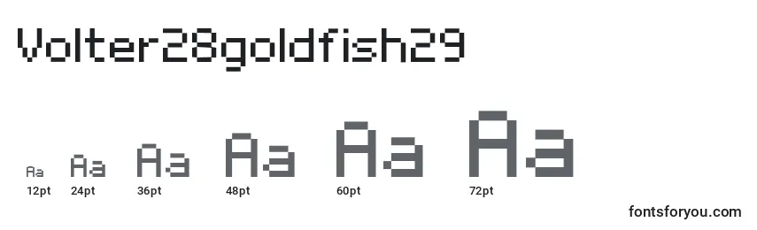 Größen der Schriftart Volter28goldfish29