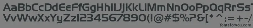Шрифт StHuntington – чёрные шрифты на сером фоне