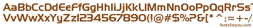 Шрифт StHuntington – коричневые шрифты на белом фоне