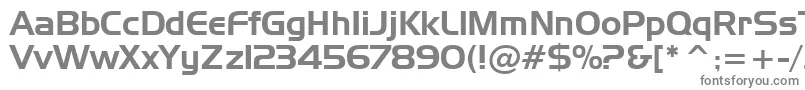 フォントStHuntington – 白い背景に灰色の文字