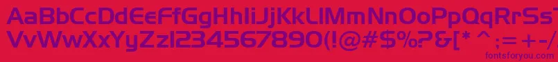 StHuntington Font – Purple Fonts on Red Background