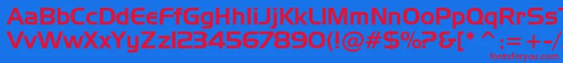 StHuntington-fontti – punaiset fontit sinisellä taustalla