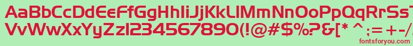 StHuntington Font – Red Fonts on Green Background