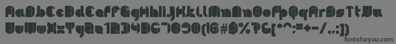 Pyeman Font – Black Fonts on Gray Background