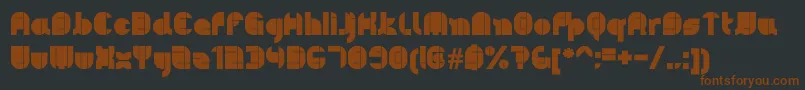 Pyeman Font – Brown Fonts on Black Background