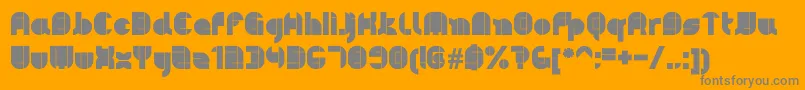 Pyeman Font – Gray Fonts on Orange Background