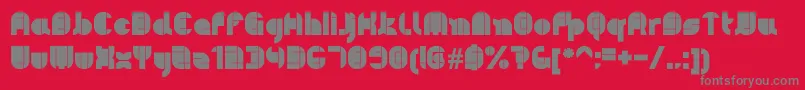 Pyeman Font – Gray Fonts on Red Background