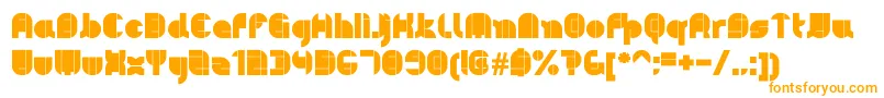 Pyeman Font – Orange Fonts on White Background