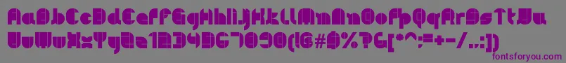 Pyeman Font – Purple Fonts on Gray Background