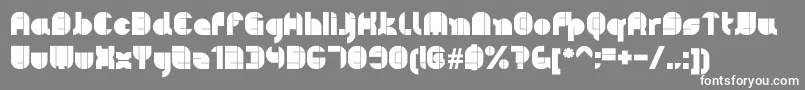 Pyeman Font – White Fonts on Gray Background