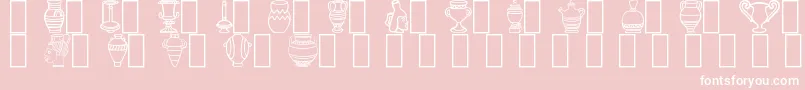 Pots Font – White Fonts on Pink Background
