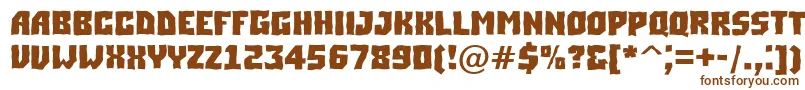 ASimplerbrkBold Font – Brown Fonts on White Background