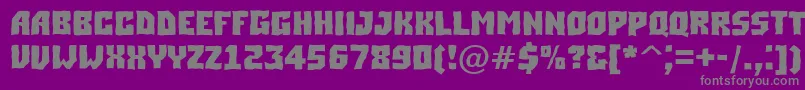 ASimplerbrkBold Font – Gray Fonts on Purple Background