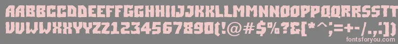 ASimplerbrkBold-Schriftart – Rosa Schriften auf grauem Hintergrund