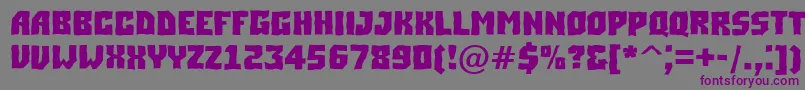 ASimplerbrkBold Font – Purple Fonts on Gray Background