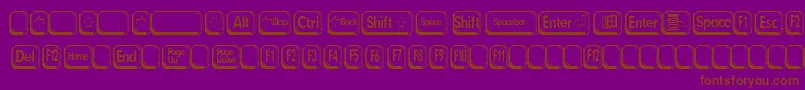 BetsyFlanagan2 Font – Brown Fonts on Purple Background