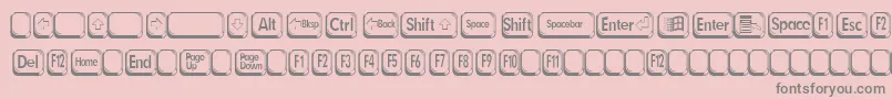 BetsyFlanagan2 Font – Gray Fonts on Pink Background