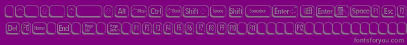 BetsyFlanagan2 Font – Gray Fonts on Purple Background