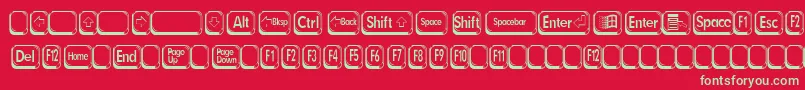 BetsyFlanagan2 Font – Green Fonts on Red Background