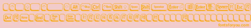 BetsyFlanagan2 Font – Orange Fonts on Pink Background