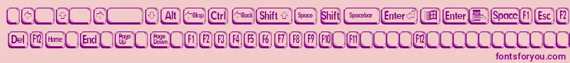 BetsyFlanagan2 Font – Purple Fonts on Pink Background