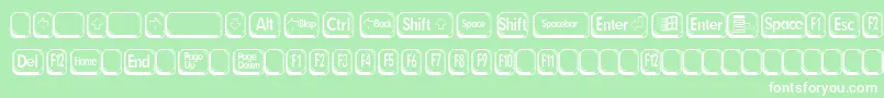 BetsyFlanagan2 Font – White Fonts on Green Background