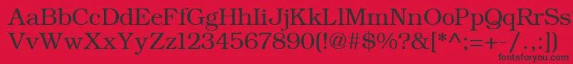 ErBukinistKoi8R Font – Black Fonts on Red Background