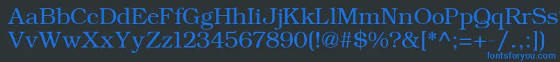 ErBukinistKoi8R Font – Blue Fonts on Black Background