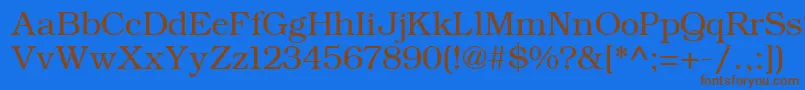 ErBukinistKoi8R Font – Brown Fonts on Blue Background