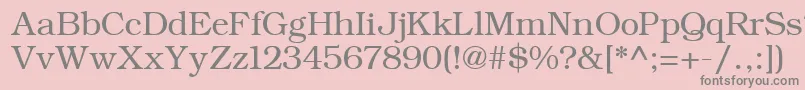 ErBukinistKoi8R Font – Gray Fonts on Pink Background