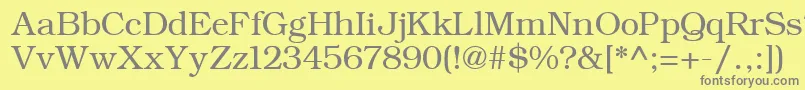 ErBukinistKoi8R Font – Gray Fonts on Yellow Background