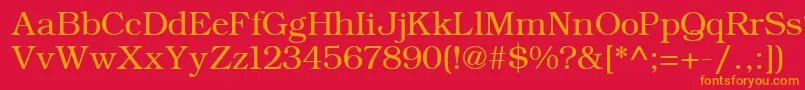 ErBukinistKoi8R Font – Orange Fonts on Red Background