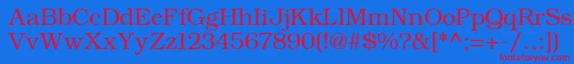 ErBukinistKoi8R Font – Red Fonts on Blue Background